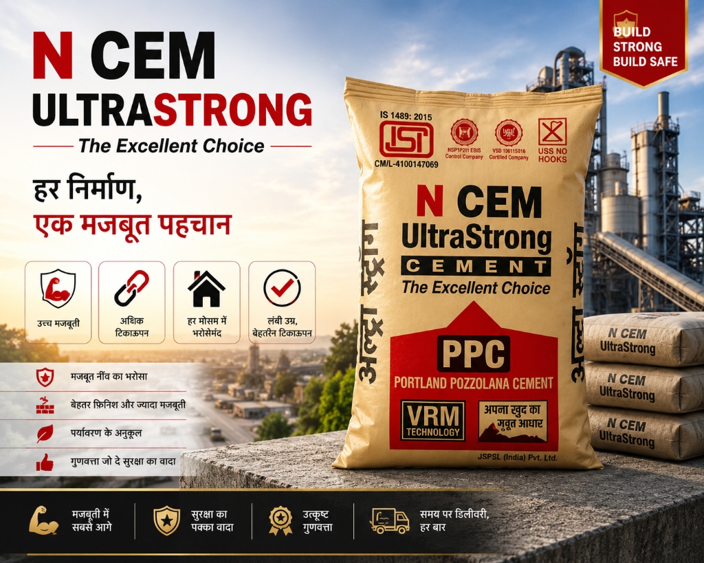 N CEM ultrastrong cement - हर निर्माण, एक मजबूत पहचान