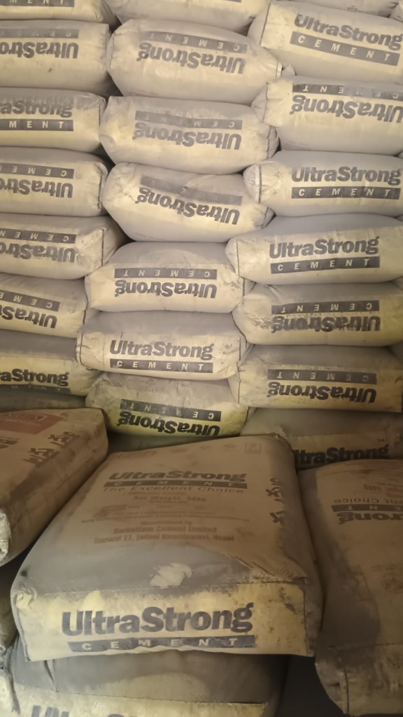 N CEM ultrastrong cement Bags Stack